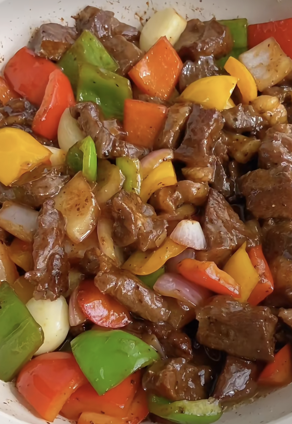 Diced Beef with Bell&nbsp;Peppers