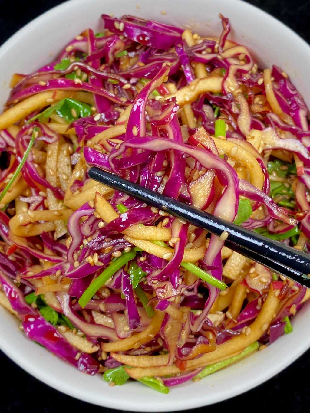 Apple Purple Cabbage&nbsp;Salad