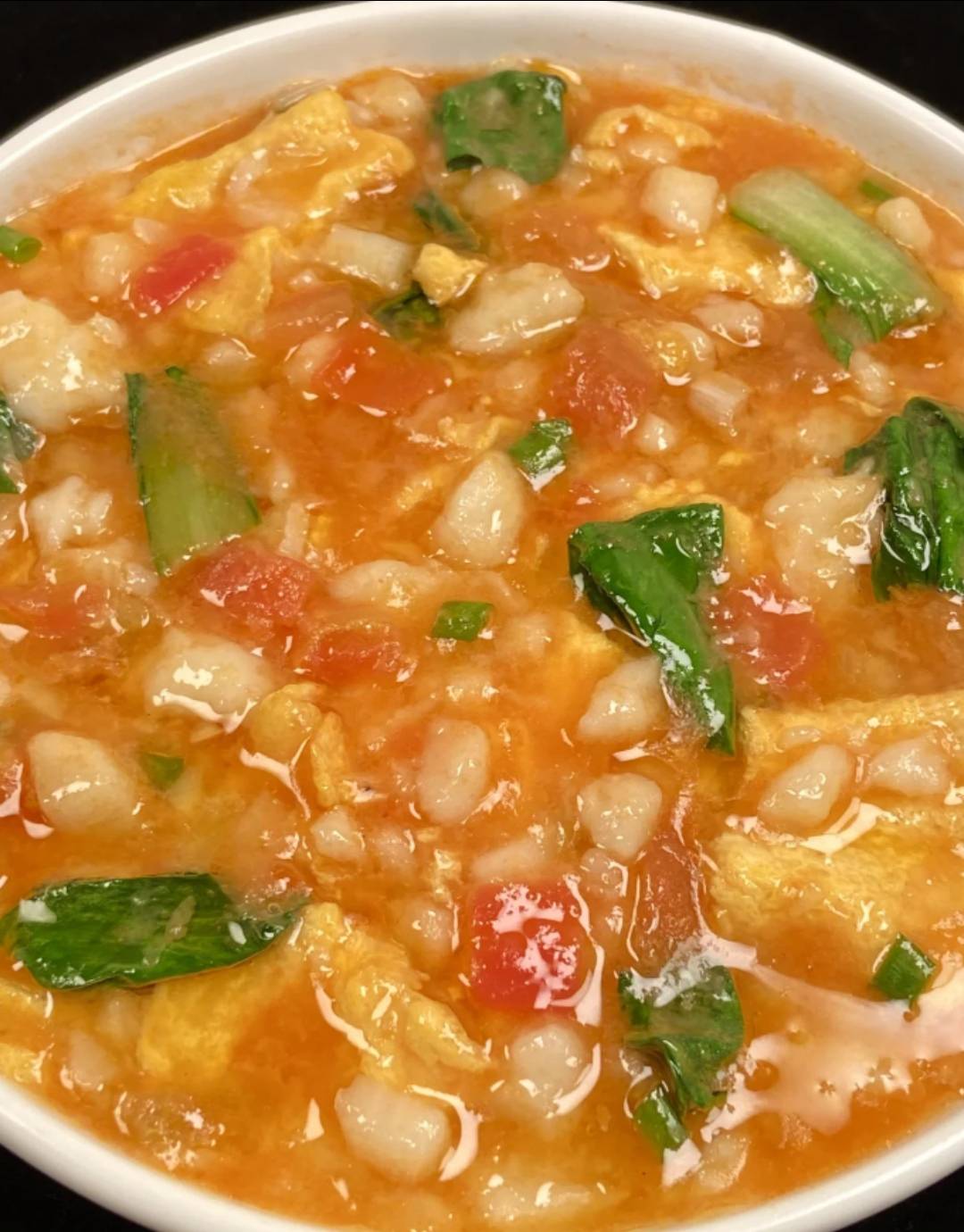Hand-Torn Dough Drop Soup