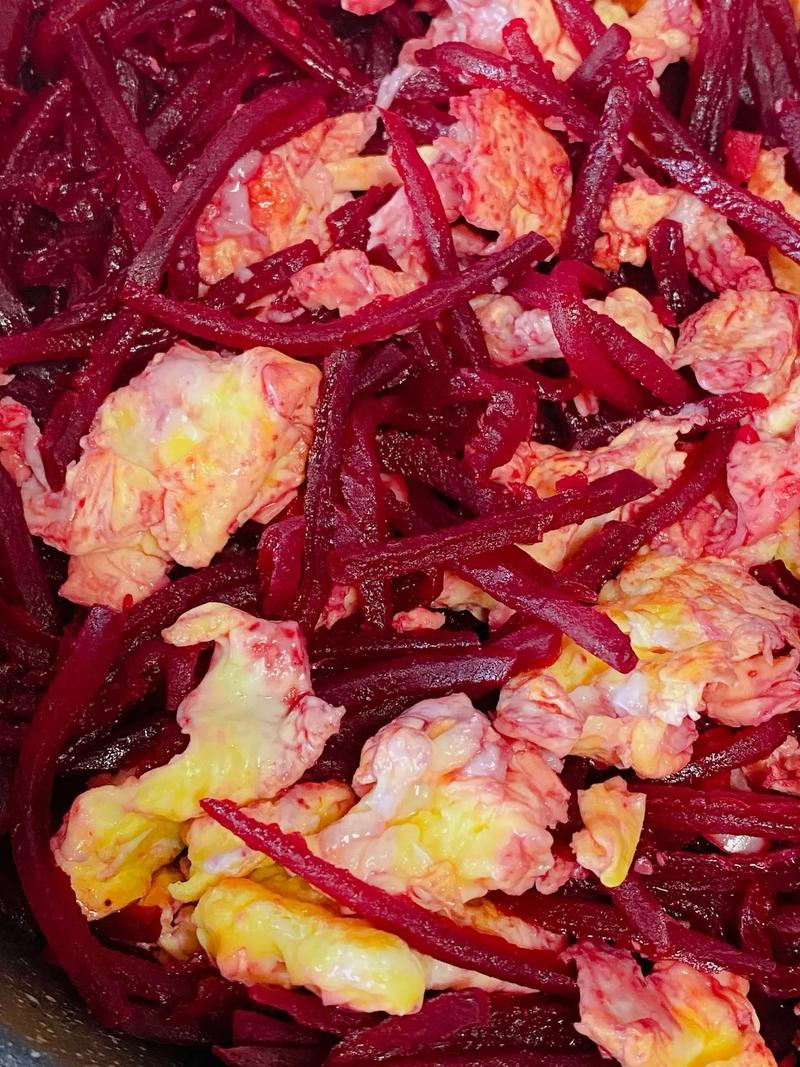 Beet & Egg Stir-Fry