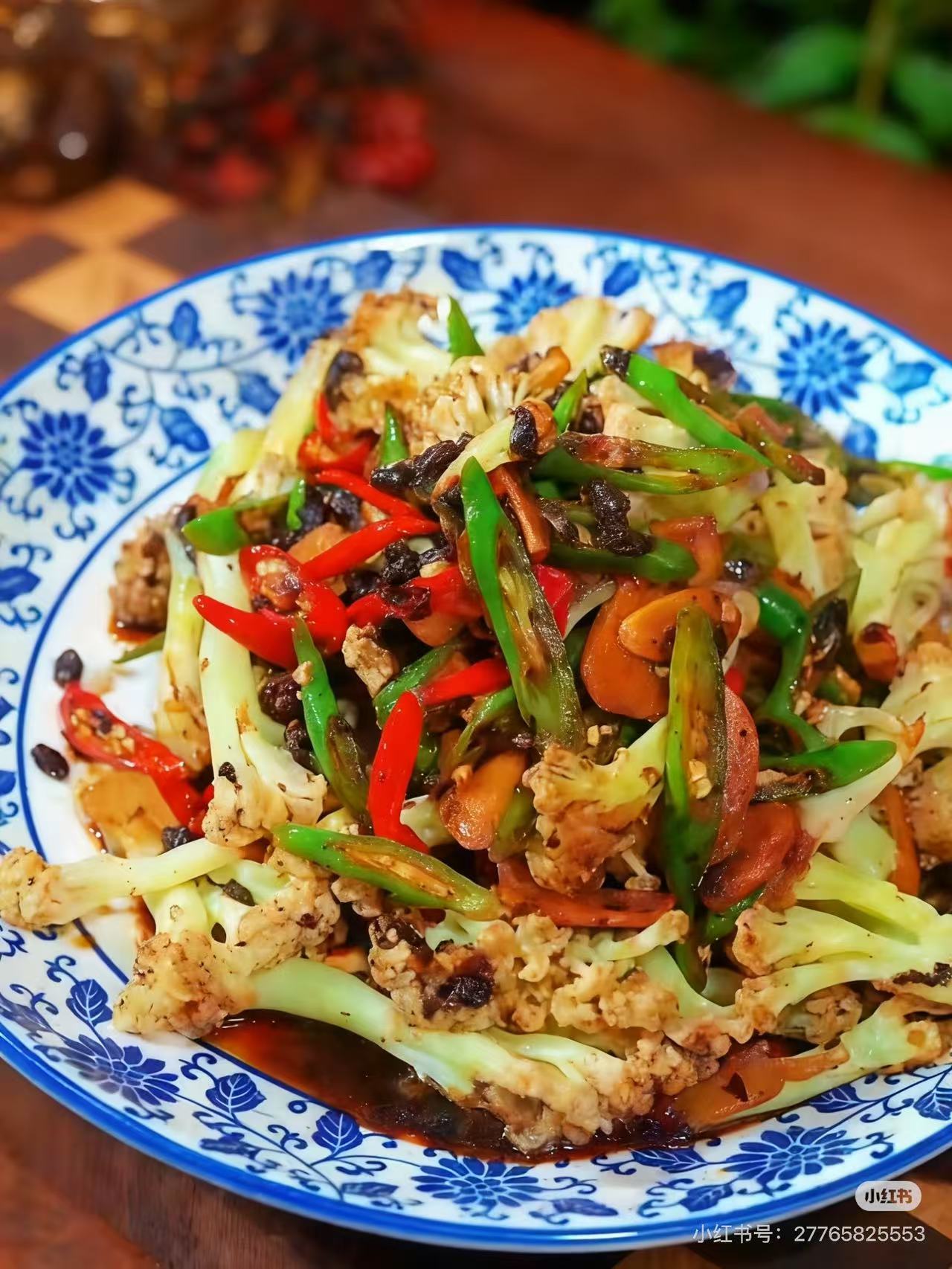 Cauliflower with Black Bean Sauce